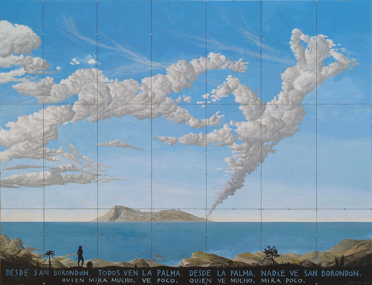 Arte en Los Llanos de Aridane qué ver en Los LLanos de Aridane Jorge Fin Vista de La Palma Desde San Borondón